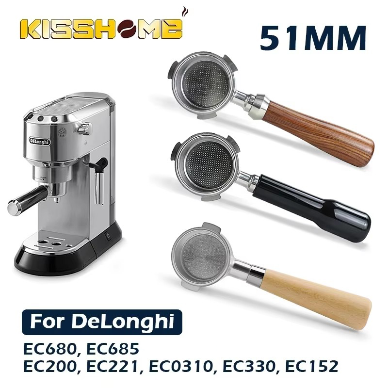 Delonghi Espresso Magnifica - Portafilter sem fundo de café 51mm