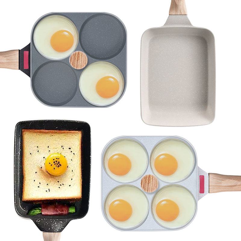 Egg Waffle Pan - Frigideira japonesa antiaderente tamagoyaki ovo frigideira
