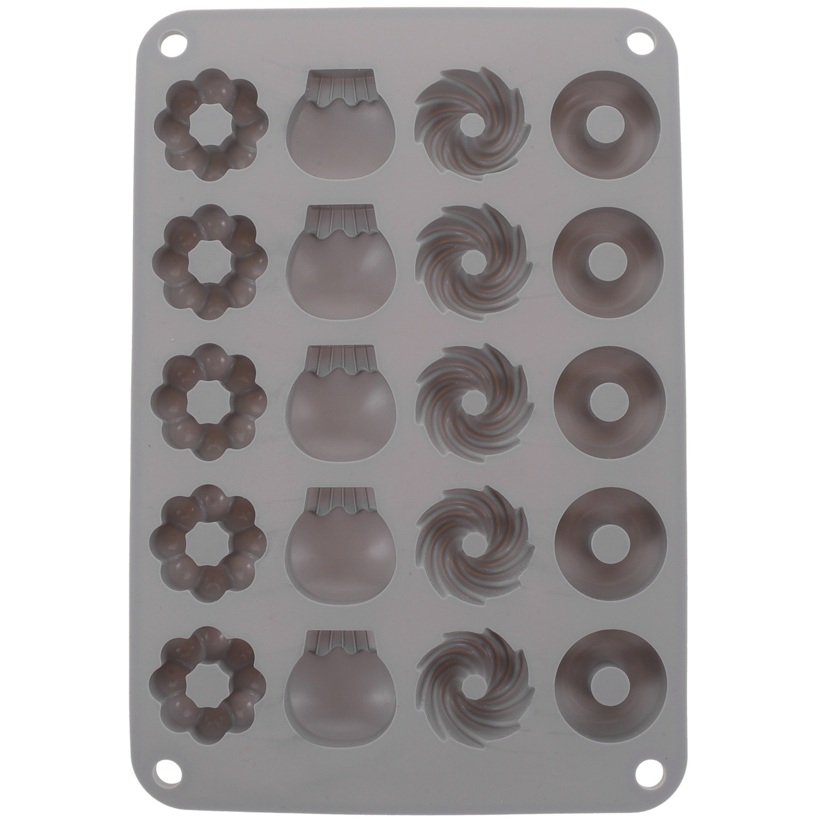 Donut Mold Silicone - Mini Forma de Silicone para Donuts