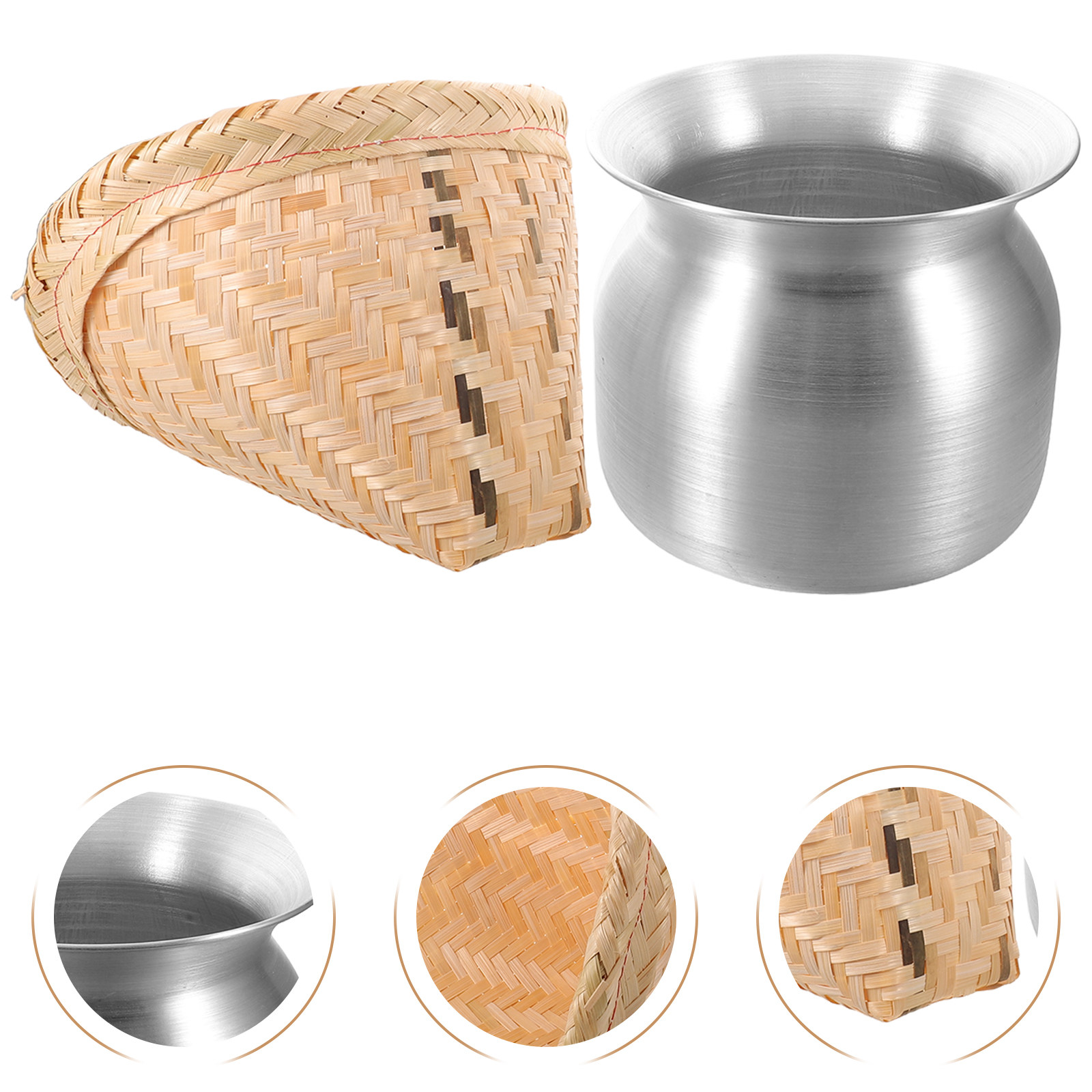 1 Conjunto de Panela a Vapor p - Bao Steamer Bamboo avaliação e preço