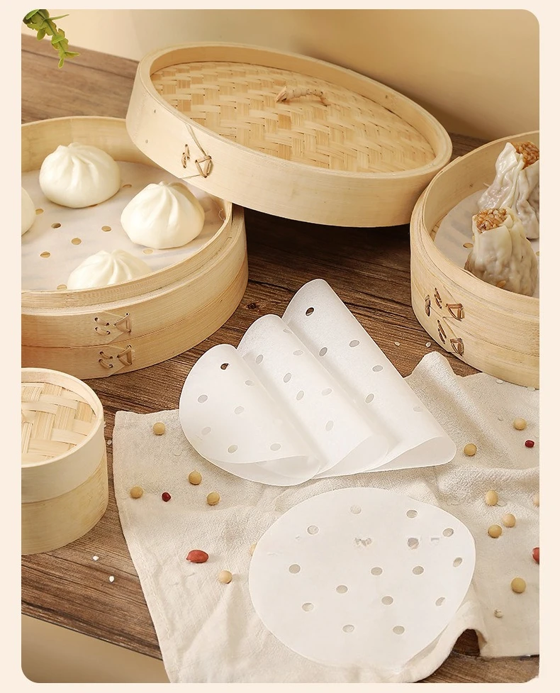 100 pces produto comestível de - Bao Steamer Bamboo avaliação e preço