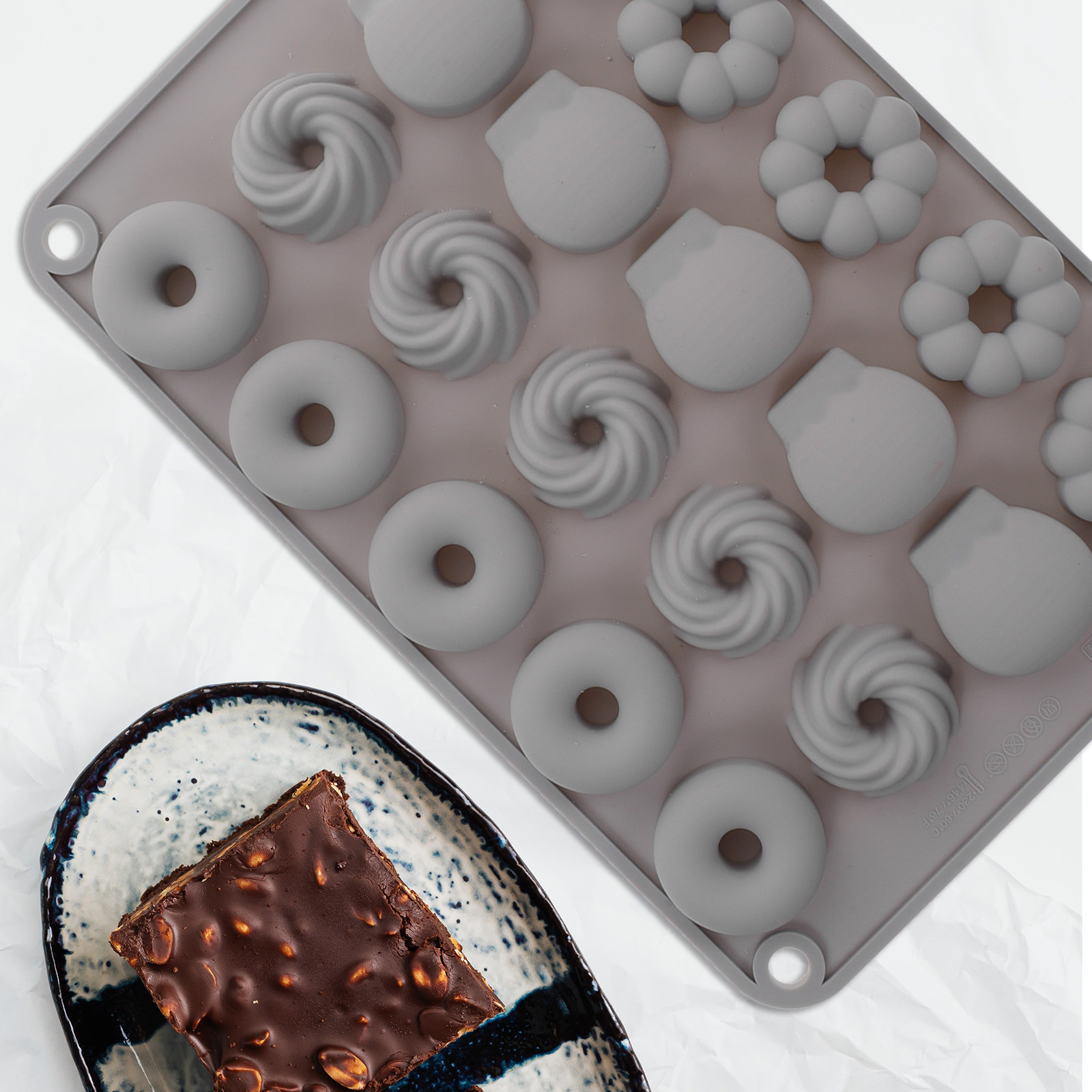 Mini Forma de Silicone para Do - Donut Mold Silicone avaliação e preço